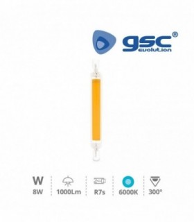 Lámpara lineal LED COB 118mm R7s 8W 6000K