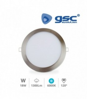 DOWNLIGHT LED 18 W 6000 K 1300 lm NIQUEL OLIMPIA
