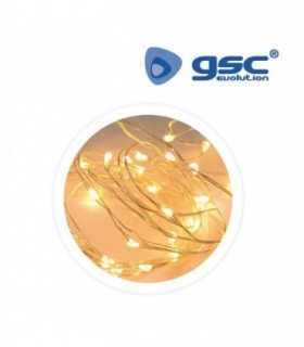 GUIRNALDA CALIDA 2M 20 LEDS A PILAS