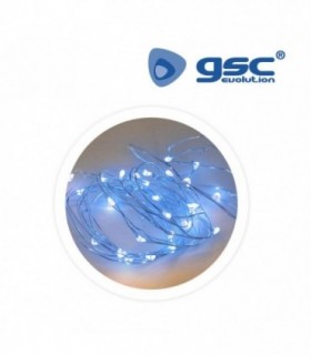 GUIRNALDA AZUL 4M 40 LEDS A PILAS