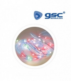 GUIRNALDA MULTICOLOR 5M 50 LEDS A PILAS