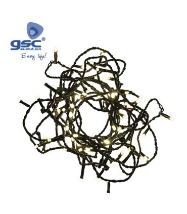 GUIRNALDA 8 FUNC. 5M 50 LEDS 3000K IP44