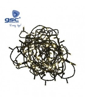 GUIRNALDA 8 FUNC. 10M 100 LEDS 3000K IP44