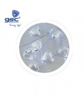 CORAZONES PLATEADOS 1,5M 6000-10000K