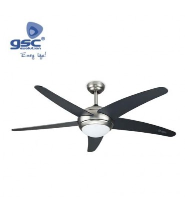 VENTILADOR TECHO NEGRO C/LUZ C/MANDO 60W 132x41