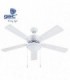 VENTILADOR TECHO BLANCO C/LUZ 60W 132x44