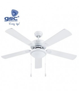 VENTILADOR TECHO BLANCO C/LUZ 60W 132x44