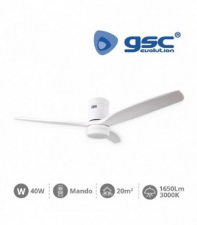 VENTILADOR TECHO DC BLANCO 40W 73 cms