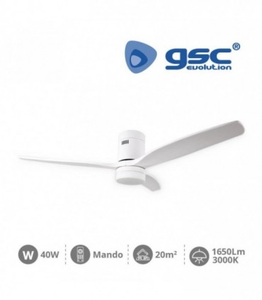 VENTILADOR TECHO DC BLANCO 40W 73 cms