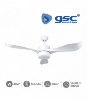 VENTILADOR TECHO DC BLANCO 40W 73 cms