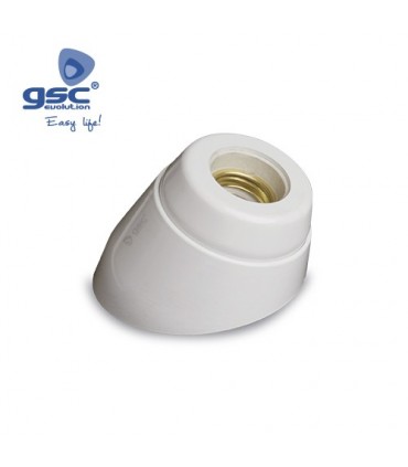 PORTALAMPARAS E27 CURVO PORCELANA