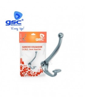 GANCHO COLGADOR DOBLE ZAMAK MATE
