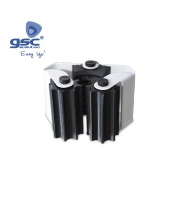 SUJETA ESCOBAS CROMO MATE