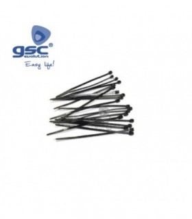 25 BRIDAS 2,5 x 160 NYLON NEGRO