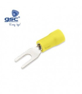 BOLSA 50 TERMINALES HORQUILLA 5,3/4-6 AMARILLO