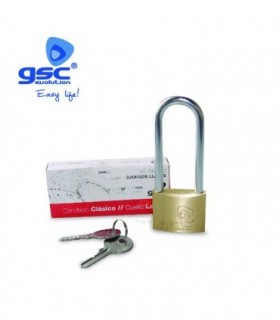 CANDADO LATON CLL LARGO ACERO 60mm