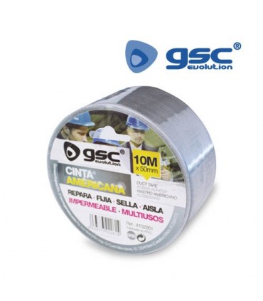 CINTA AMERICANA GRIS 10 mts x 50 mm