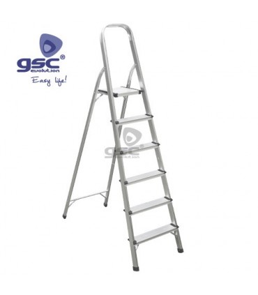 ESCALERA 6 PELDAÑOS 150 KG