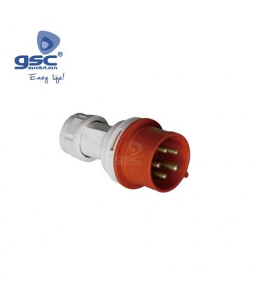 CLAVIJA CETAC 32A 3P+N+T ROJA