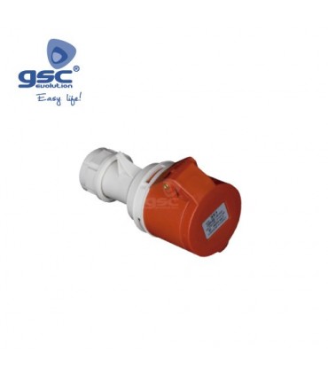 BASE AEREA CETAC 16A 3P+N+T ROJA