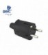 CLAVIJA SCHUKO GOMA NEGRA 16A
