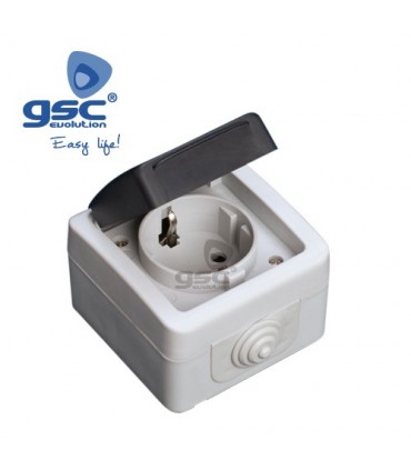 BASE SCHUKO ESTANCO 16A IP44
