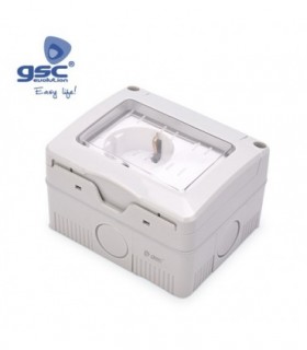 CONMUTADOR+BASE SCHUKO 16A IP55