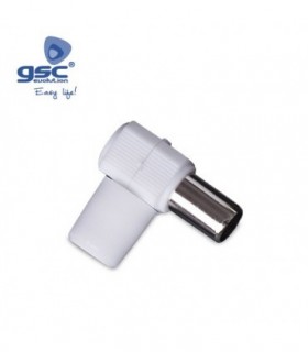 CONECTOR HEMBRA TV CODO