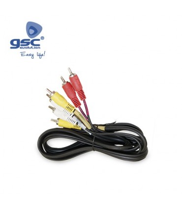 CONEXION 3RCA MACHO A MACHO