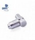 CONECTOR HEMBRA TV METALICO CODO
