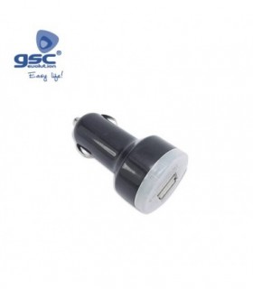 CARGADOR MECHERO DOBLE A USB 1,2 A